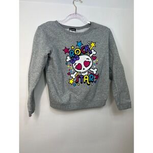 JOE BOXER Girls‎ Gray Long Sleeve Sweatshirt Size Large Size 10-12 "Rock Star"